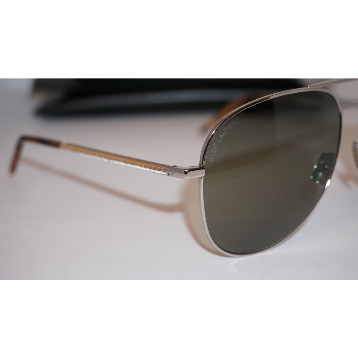 Yves Saint Laurent sunglasses  - Frame: Silver, Lens: Green 2