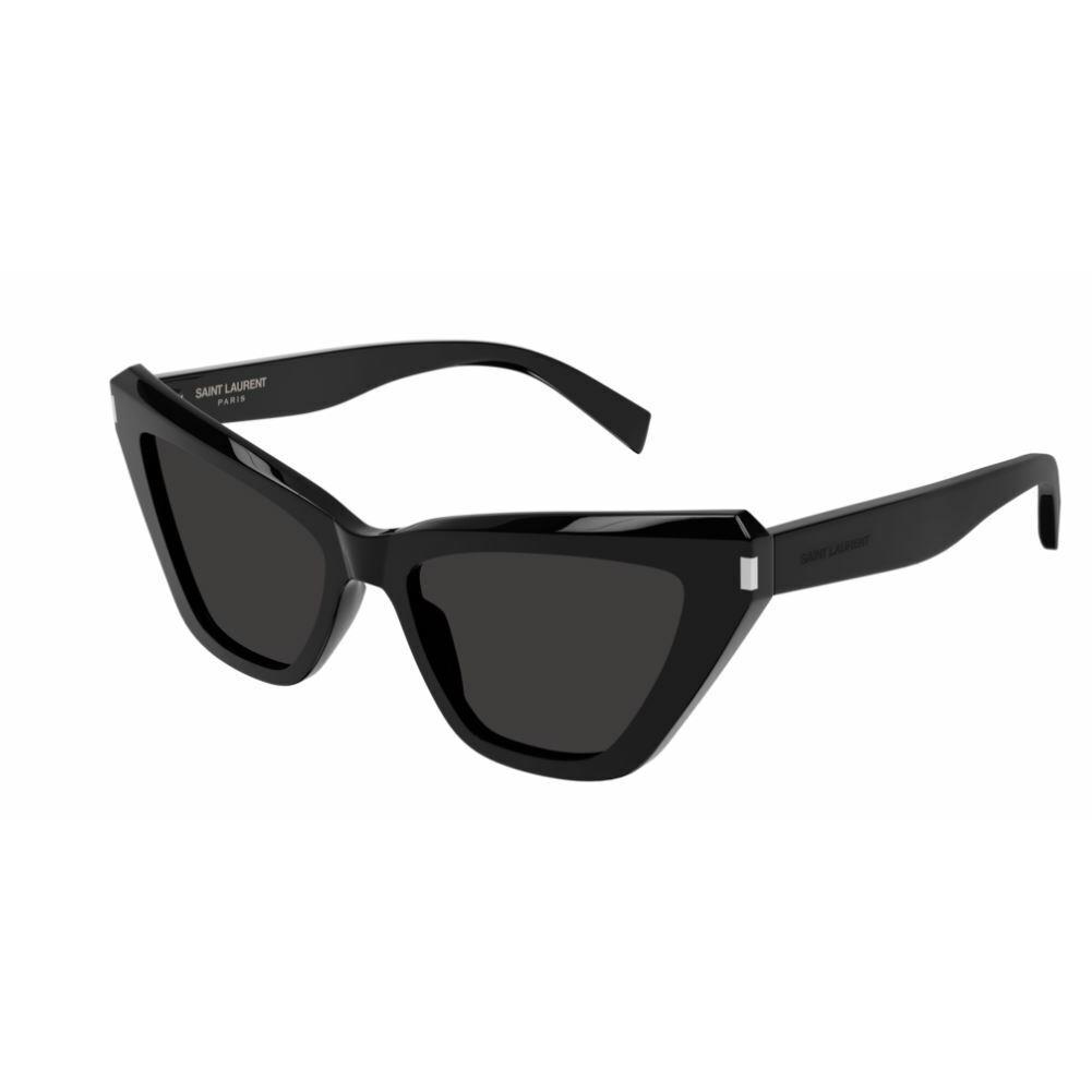 Saint Laurent SL 466 001 Black/black Cat-eye Women`s Sunglasses