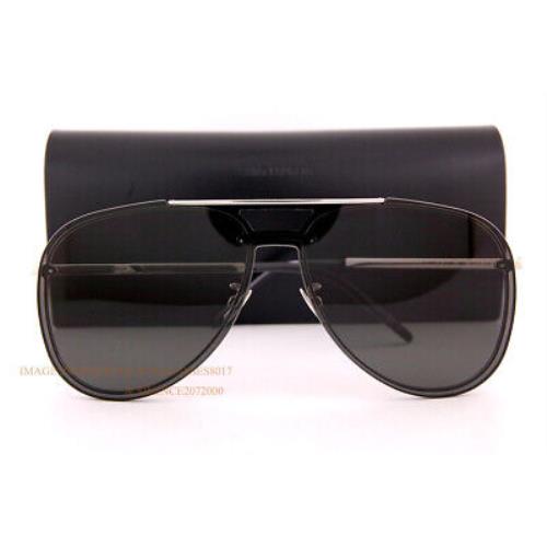 Yves Saint Laurent sunglasses Classic Mask - Silver Frame, Gray Lens