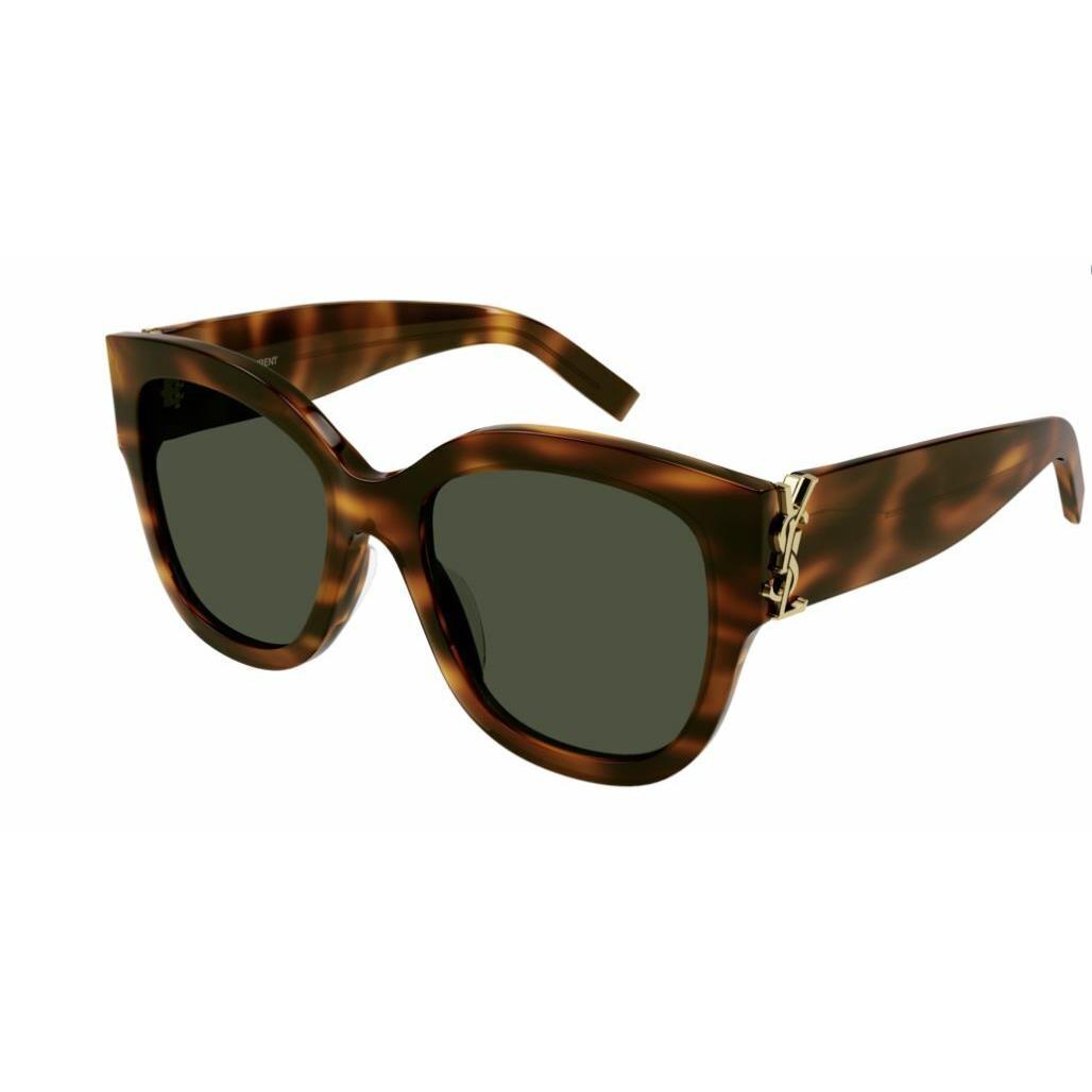 Saint Laurent SL M95/F 003 Green/havana Oversize Square Women Sunglasses