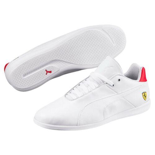 306001-03 Mens Puma SF Ferrari Future Cat Sneakers - White - White