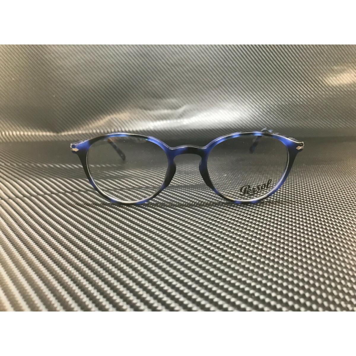 Persol PO3218V 1099 Blue Grid Demo Lens Unisex Eyeglasses 51 mm