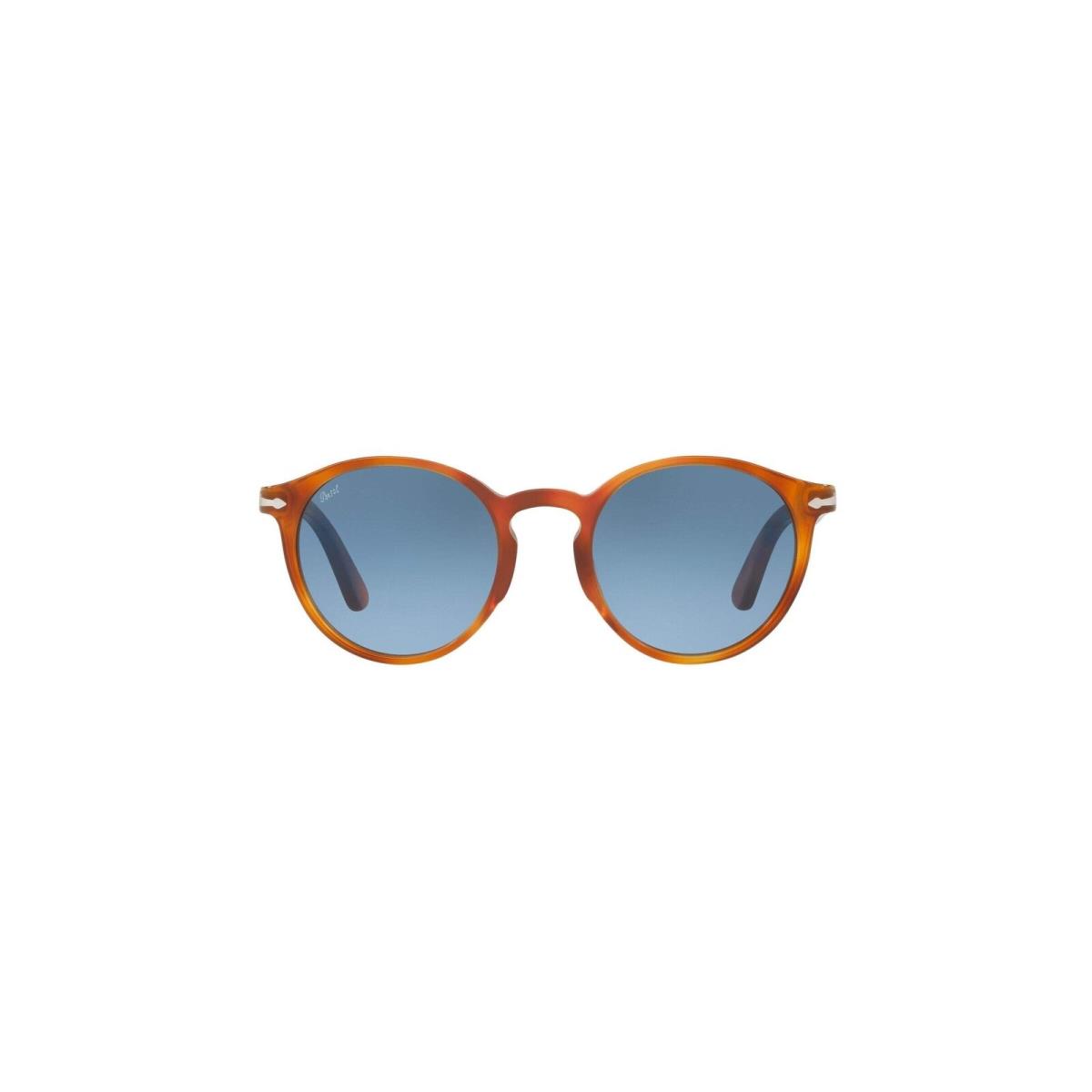 Persol Po3171s Panto Sunglasses Terra Di Siena/azure Gradient Blue