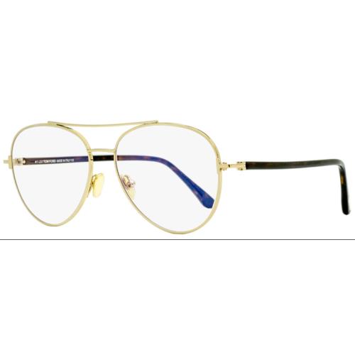 Tom Ford Blue Block Eyeglasses TF5684B 028 Gold/havana 55mm FT5684