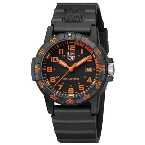 Luminox Men`s Watch Sea Turtle Giant 0320 Series Quartz Black Dial Strap 0329