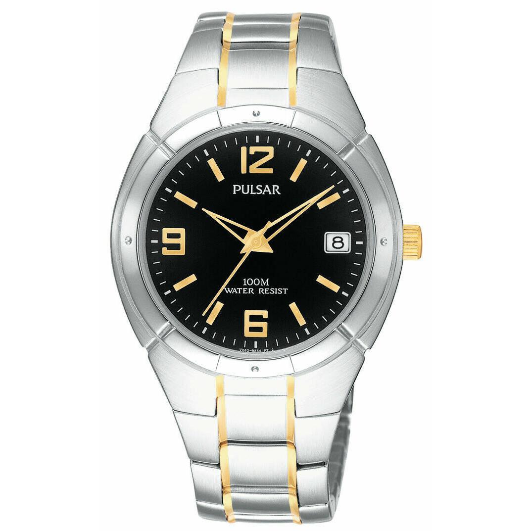 Pulsar Essentials PXH172 Collection Two-tone Stainless Steel 100M Quartz Watch