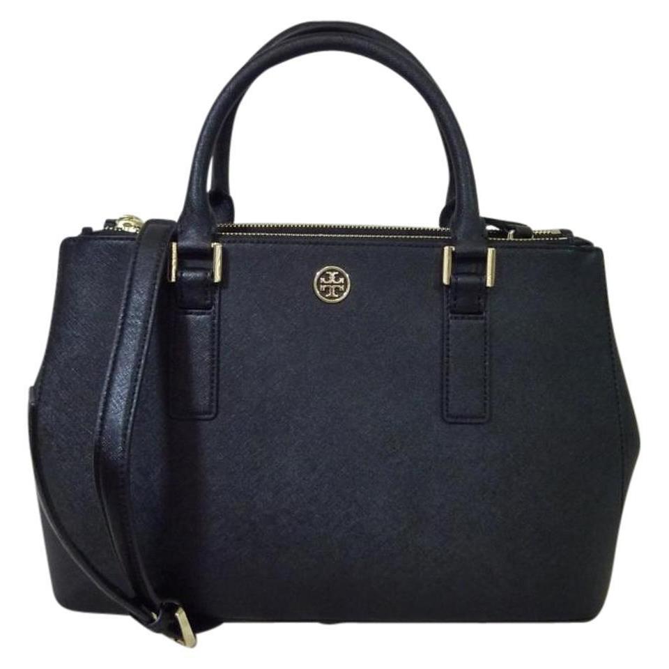 Tory Burch Black Saffiano Leather Robinson Mini Double-zip/ew Tote - Tory  Burch bag - 190041240623 | Fash Brands