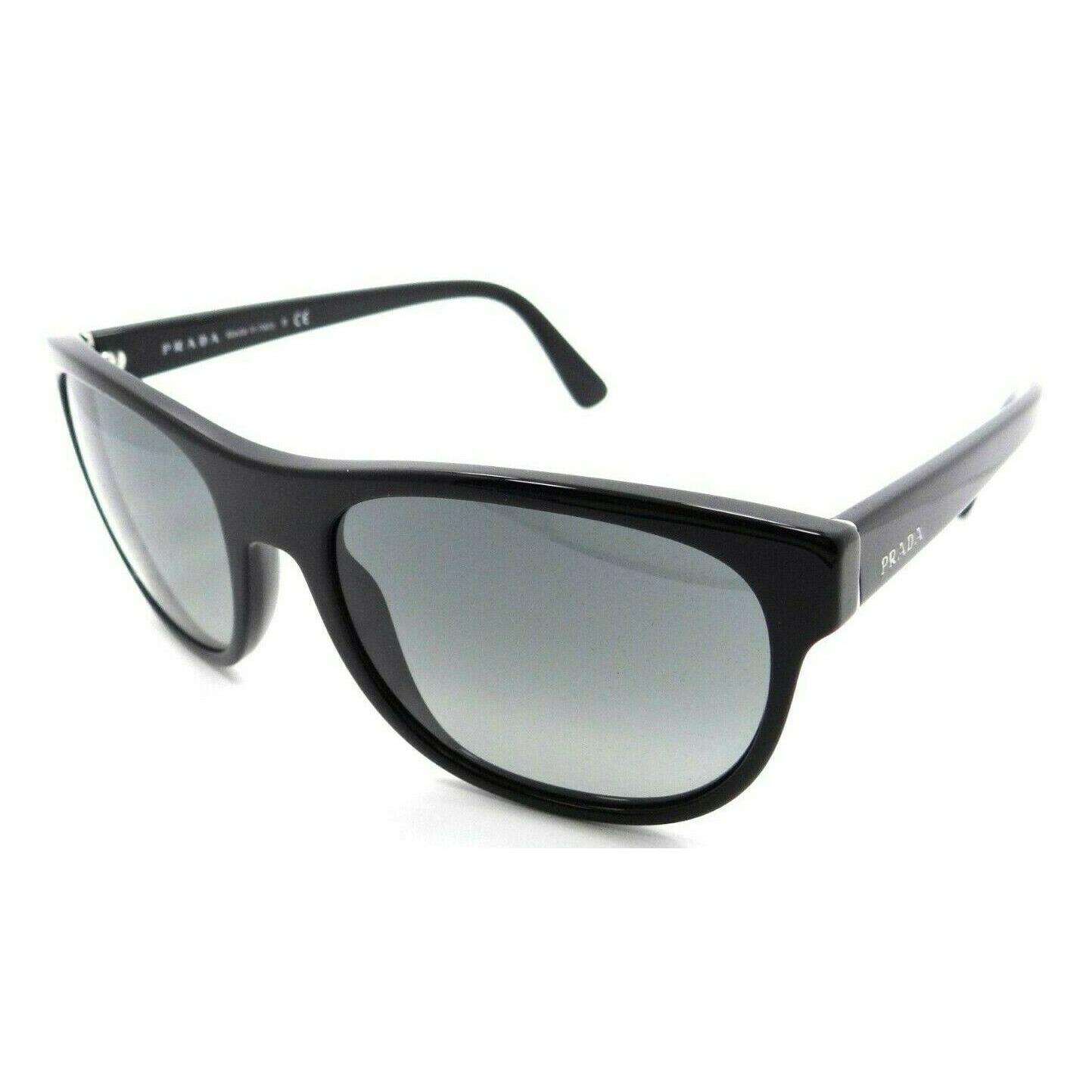 Prada Sunglasses PR 04XS 1AB-2D0 56-19-145 Shiny Black / Grey Gradient ...
