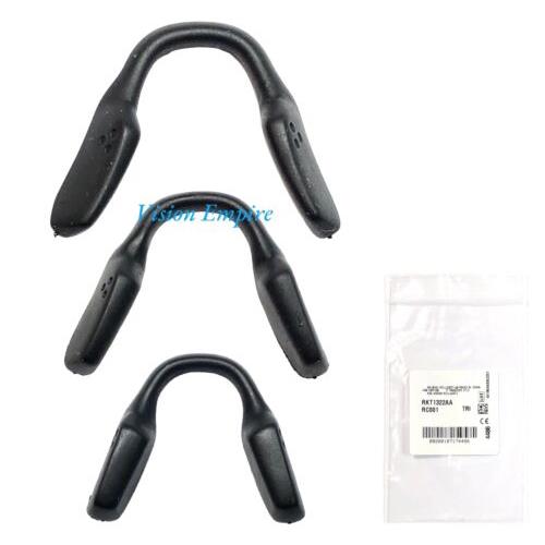 Oakley Coinflip OO4144 OO4144F Black Rubber Replacement Nose Pads Set Of 3 Pcs