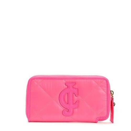 Juicy Couture Pink Hollywood Hideaway Continental Zipper Wallet