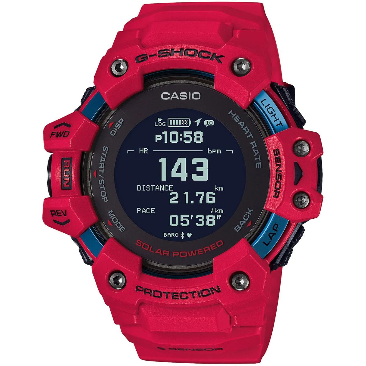 G-shock GBDH1000 Heart-rate Monitor Smartwatch All Red Watch