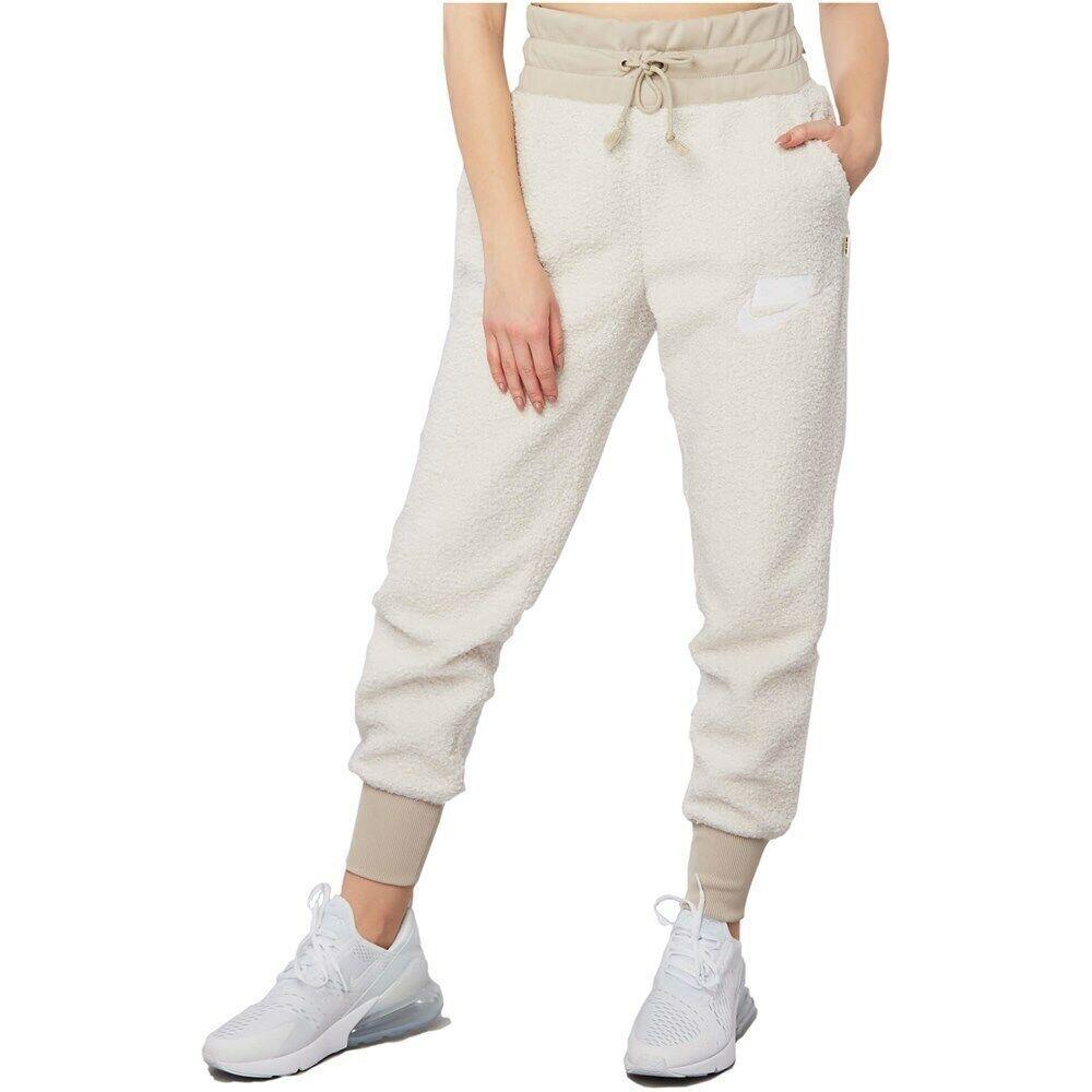 Nike Sherpa Trousers Joggers 941903 030 Beige US Size Large
