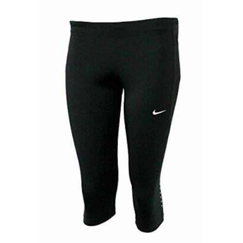Nike Women`s Tech Tight Fit Capri Pants Black Sz X-small 840869-010