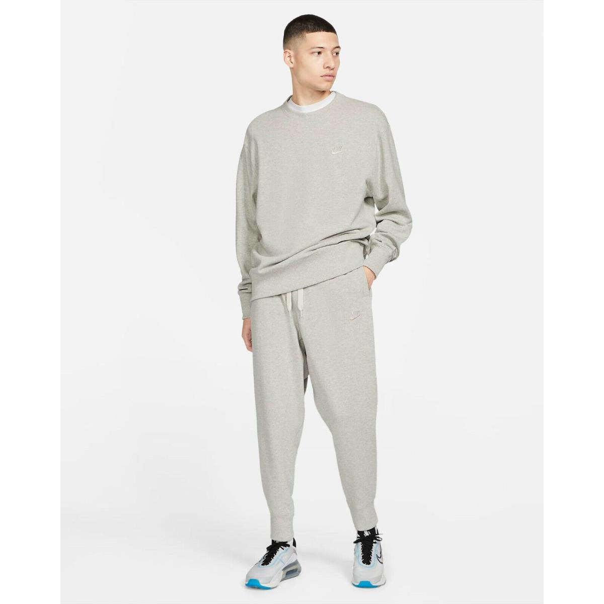 Nike Sportswear Men`s Classic Fleece Heavy Joggers Grey Size Xxl DA0019-050