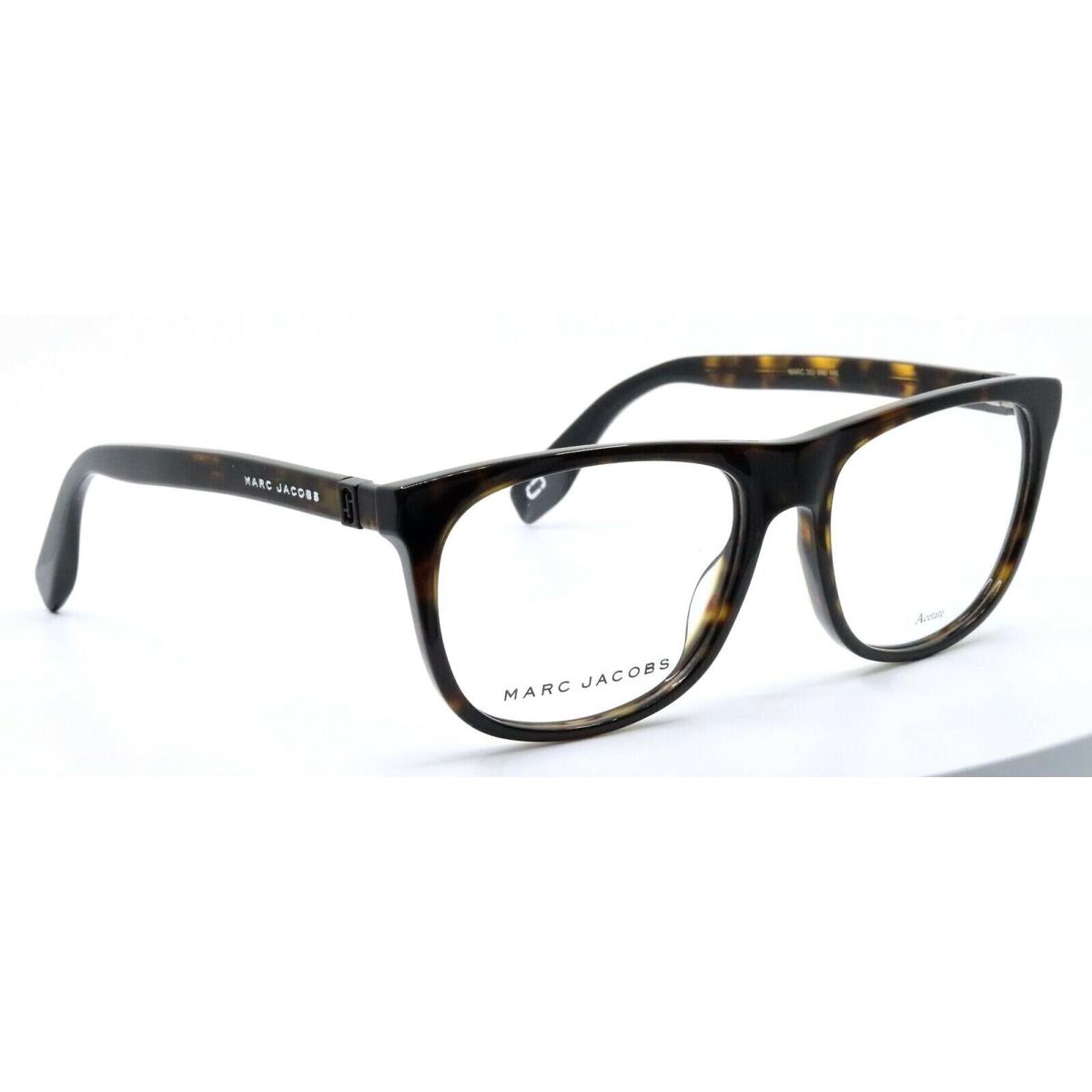 Marc Jacobs 353 086 Dark Havana Brown Womens Square Eyeglasses Frames 54-17-145