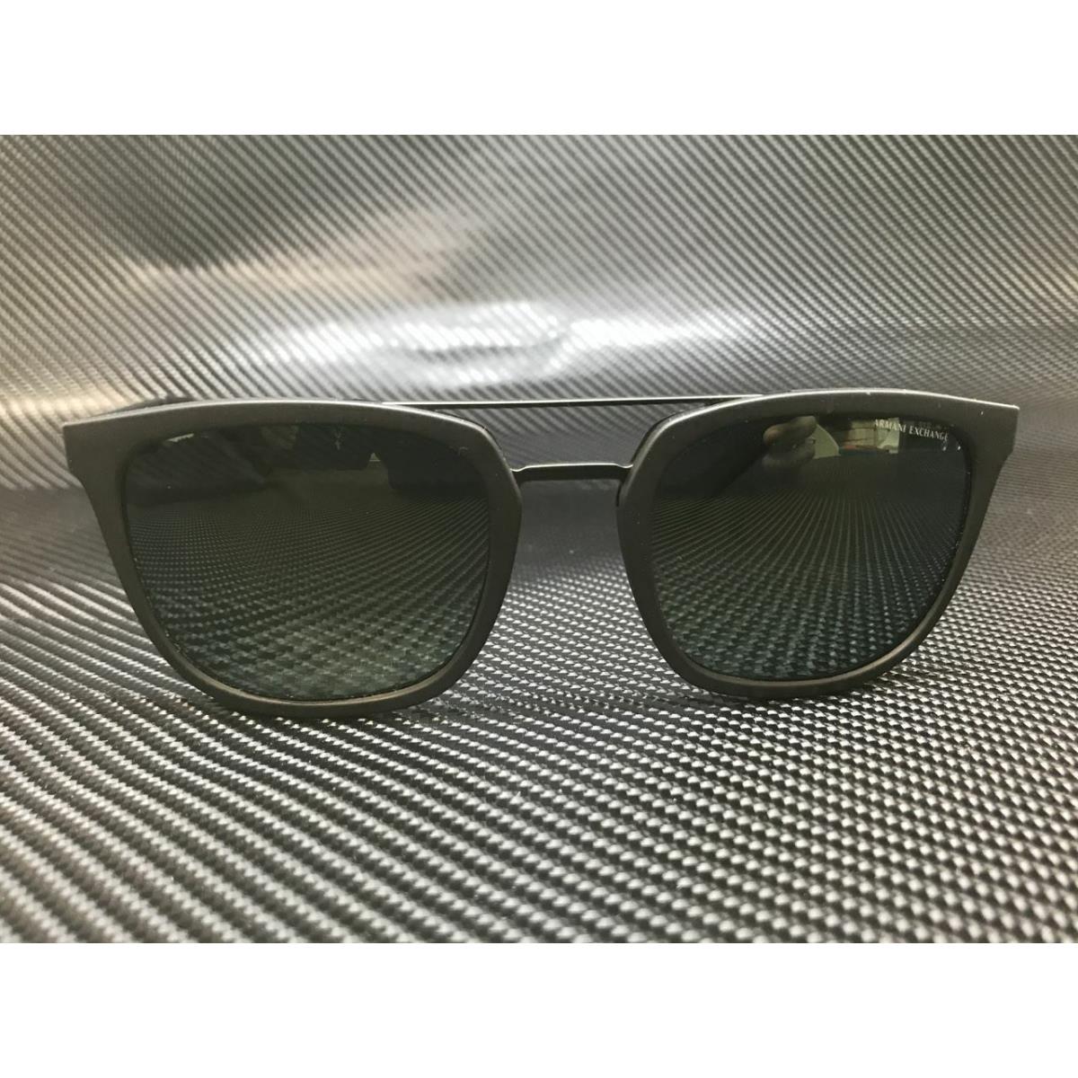 Armani Exchange AX4090S 80296R Black Square 55 mm Men`s Sunglasses