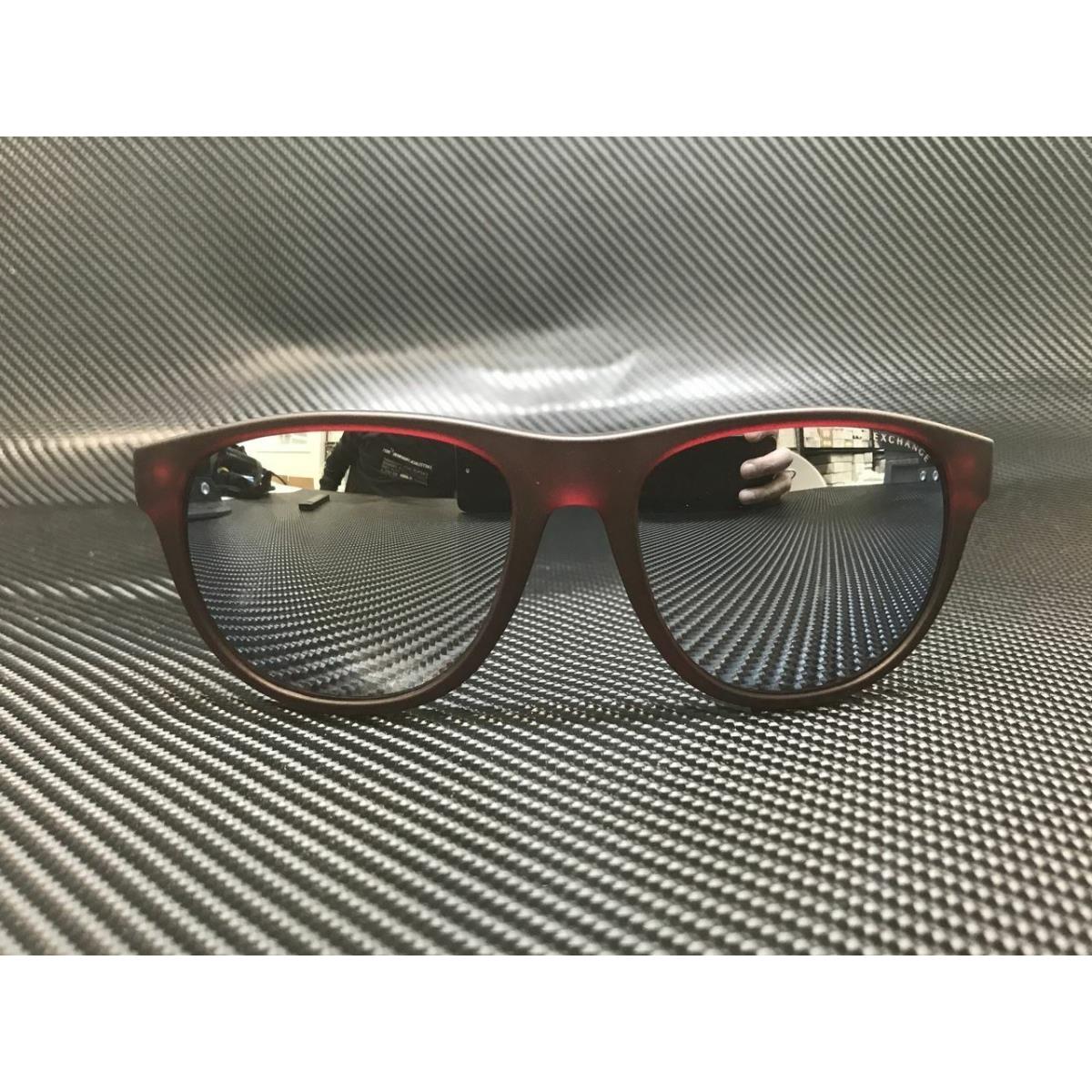 Armani Exchange AX4096S 8311B5 Bordeaux Square 57 mm Men`s Polarized Sunglasses