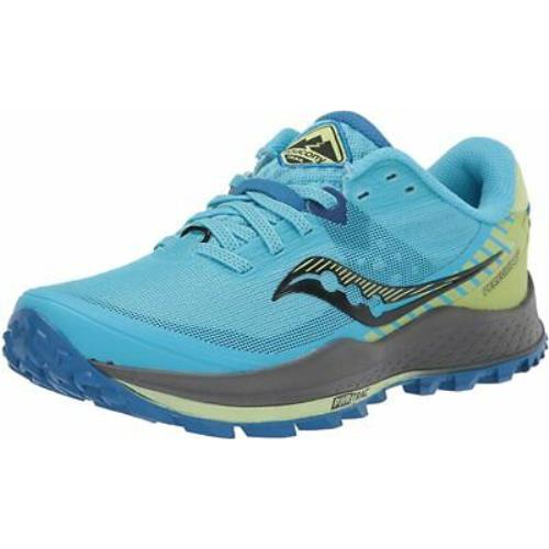 Saucony Women`s Peregrine 11 Trail Running Shoe Royal/limelight 6.5 B M US