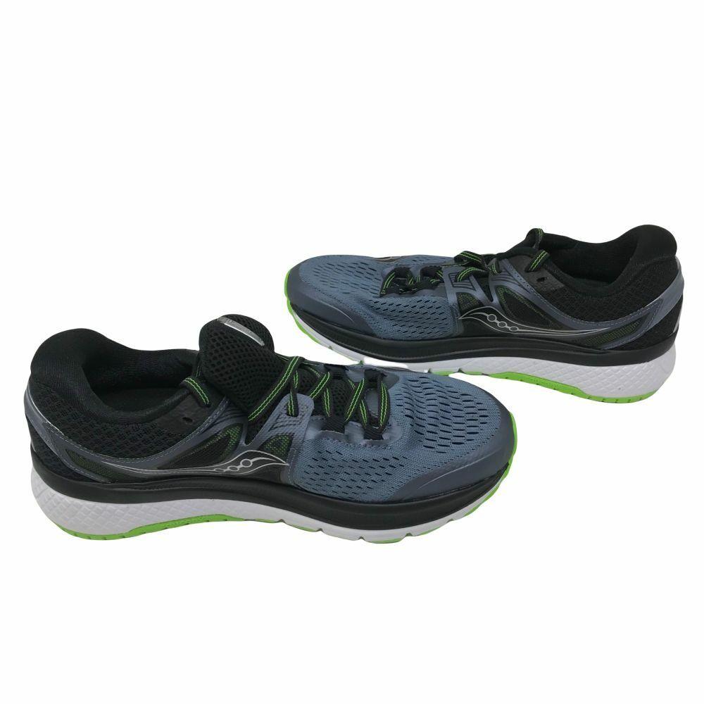 Saucony Men`s Triumph Iso 3 Running Shoe Size 8M - Grey/black/green