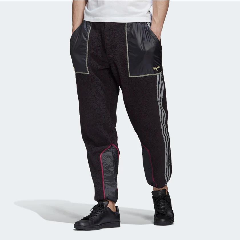 Nike Adidas Metropolitan 90`s Fleece Skateboarding Men Pants Black Reflective FM1406