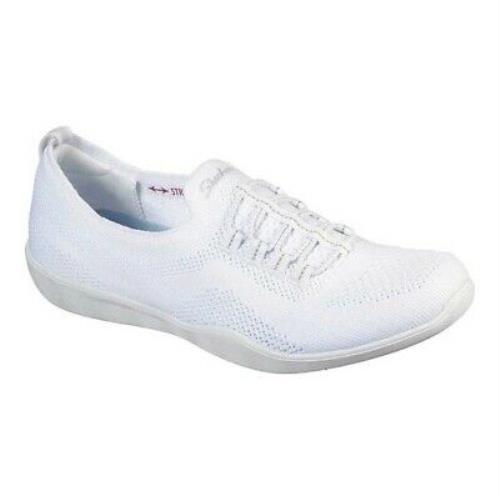 Skechers Womens Newbury St - Every Angle Slip-on Shoe 6 1/2 White Size 6.0