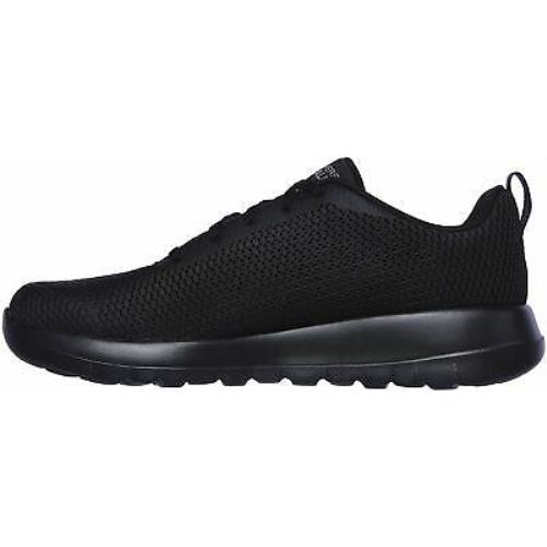 Skechers Mens Go Walk Max-54601 Fabric Low Top Lace Up Running Black Size 9.0