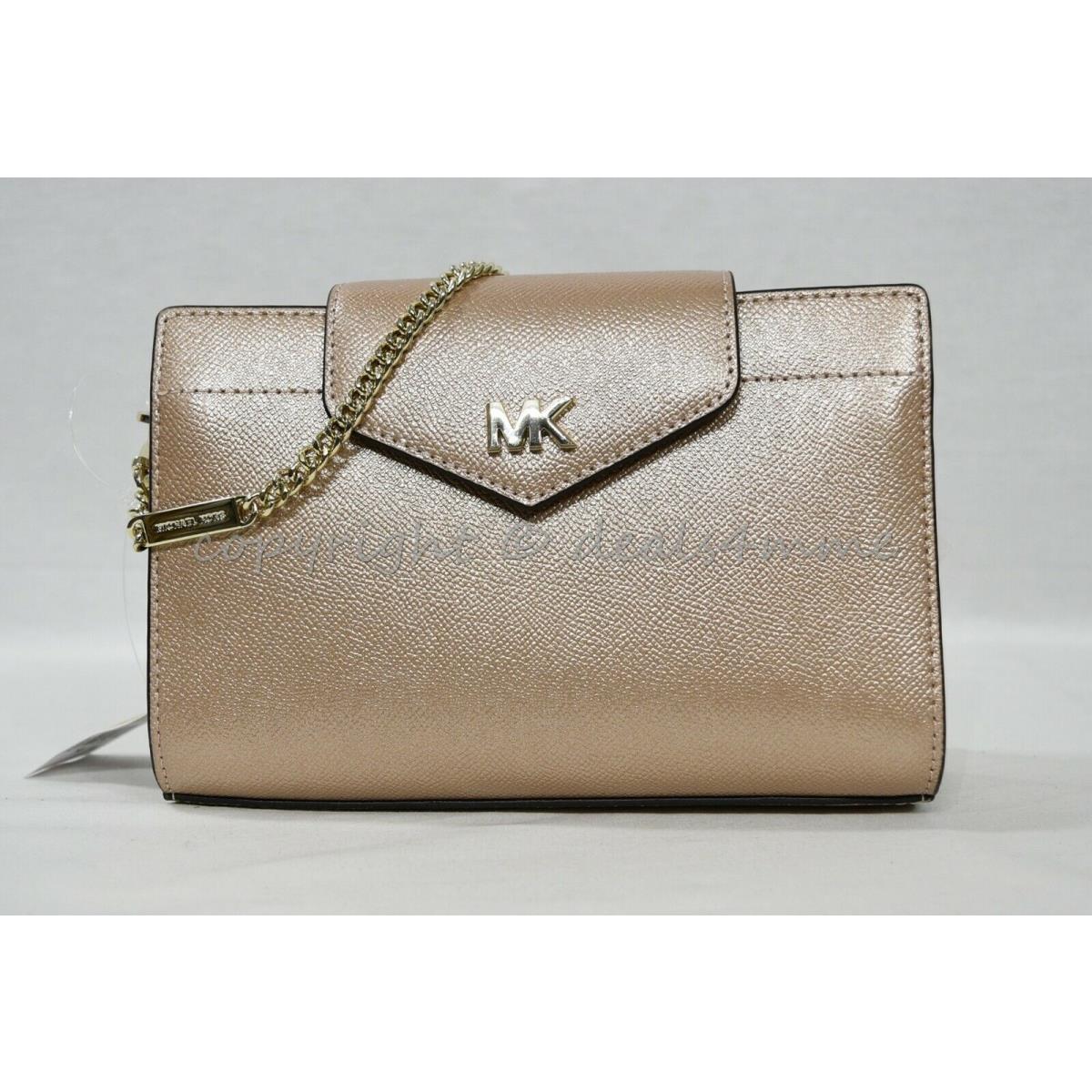 Michael Kors 32H8MF5C2M Saffiano Leather Medium Convertible Crossbody/clutch Ballet - Rose Gold