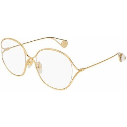 Gucci GG0254OA Asian Fit Gold-001 54-20-135mm Eyeglasses