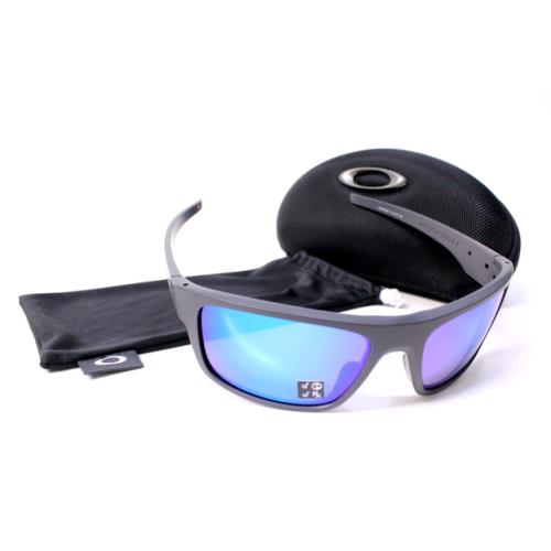 Oakley OO9367 0660 Drop Point Sunglasses Polarized Size: 61-18-132 - Grey Frame, Prizm Saphire Lens