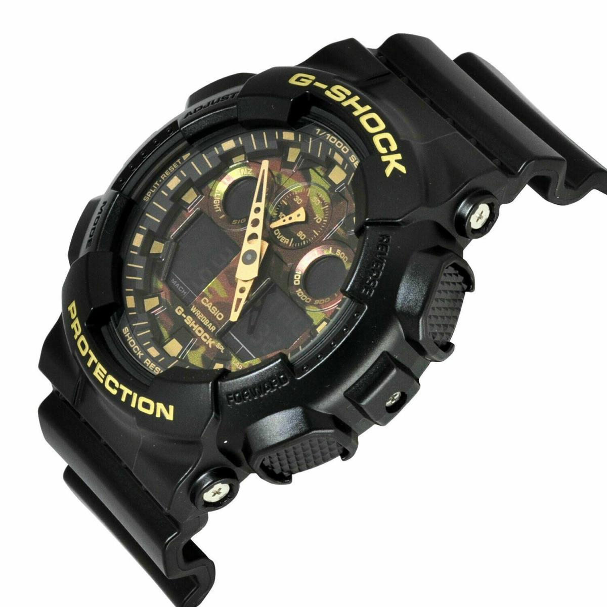 Casio Men`s G-shock Camouflage with Black Resin Band Watch GA100CF-1A9