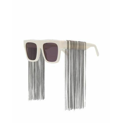 Stella Mccartney Chain Fringe Sunglasses-white