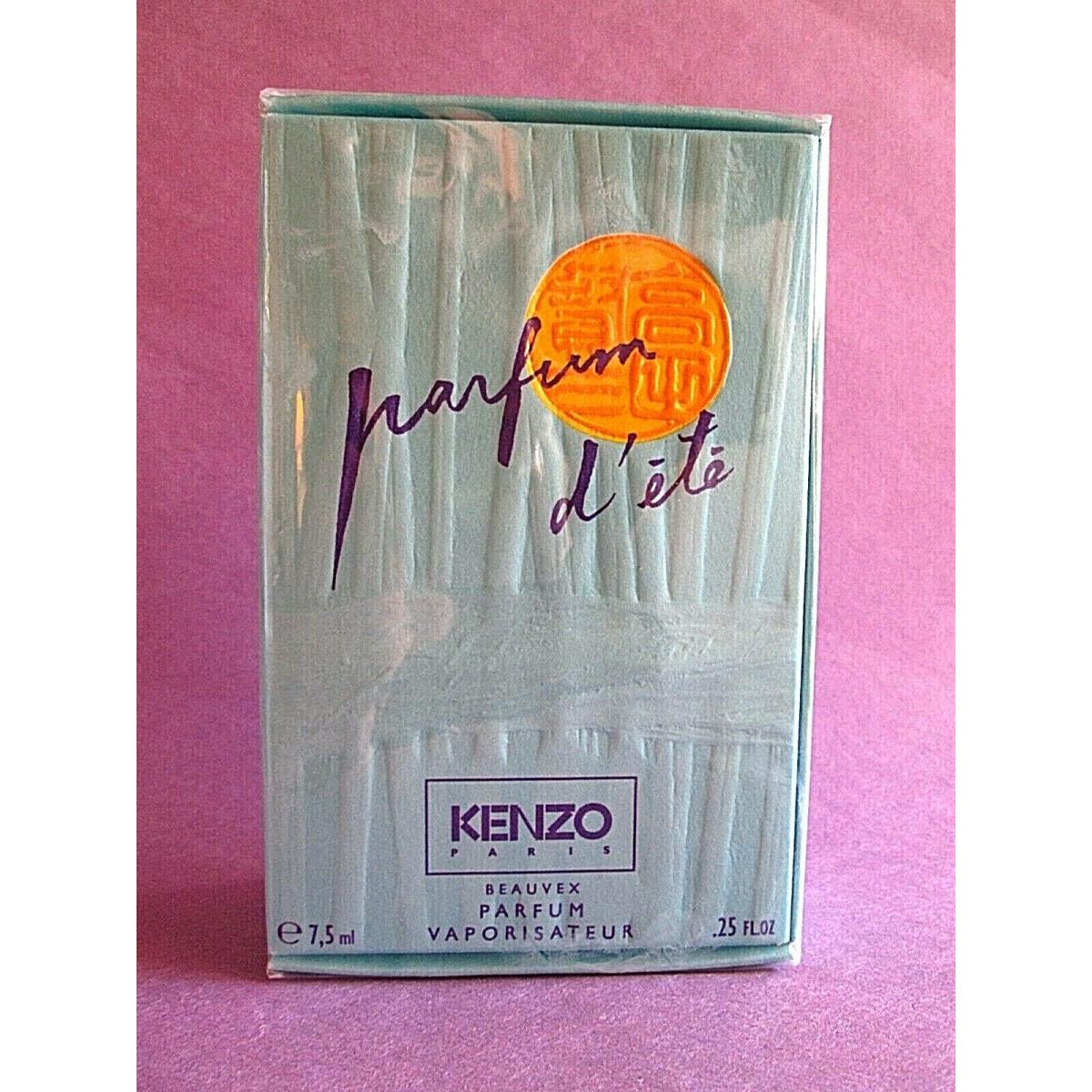 Parfum D`ete Kenzo 1993 Vintage Pure Perfume 7.5 ml 0.25 oz Rare