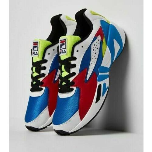 Limited Edition Mens Fila Mindblower White Blue Red Lace UP Run Sneakers