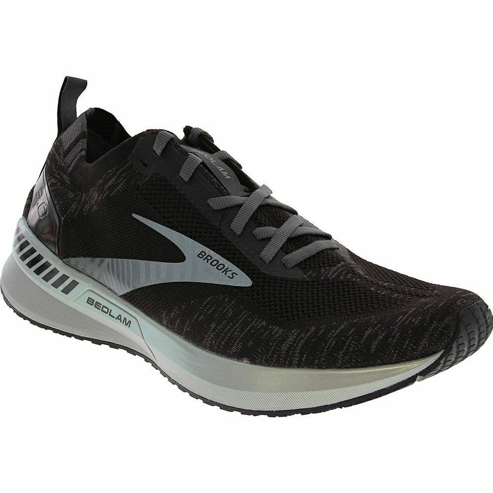 Brooks Men`s Lightweight Breathable Smart Arch Support Running Shoes Bedlam 3 Black/Blackened Pearl/White