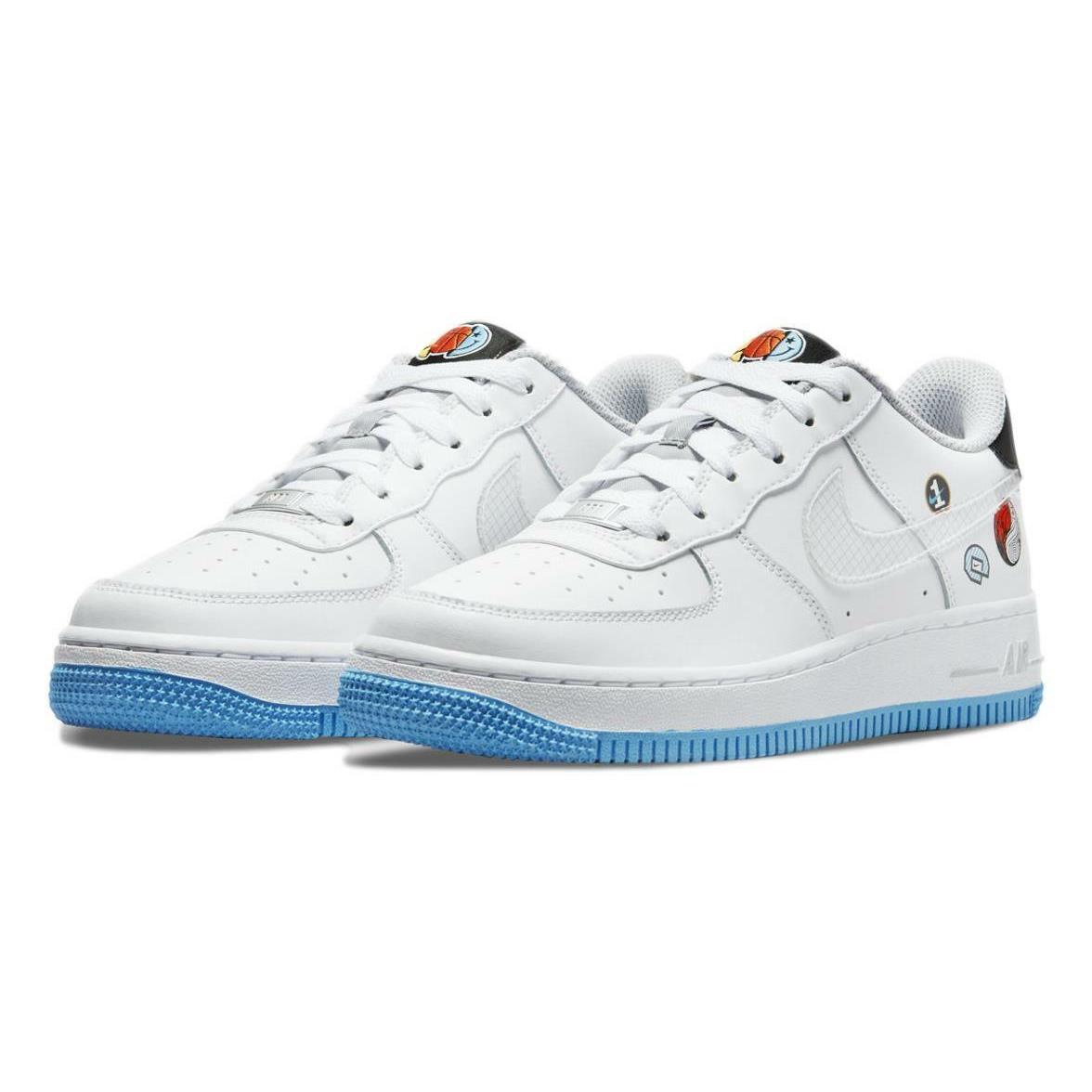 Nike Air Force 1 LV8 1 GS `happy Hoops` Youth Shoes Sneakers DM8088-100 - White/Multi-Color-Wolf Grey