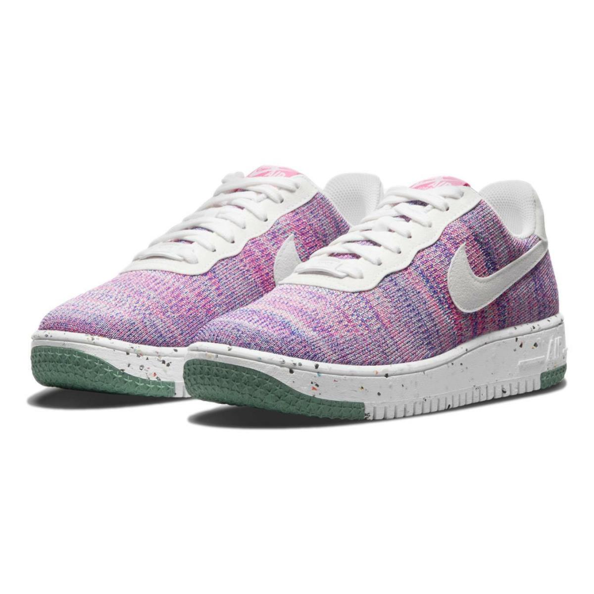 Nike Women`s Air Force 1 Crater Flyknit `fuchsia Glow` Shoes Sneakers DC7273-500 - Fuchsia Glow/White-Pink Blast