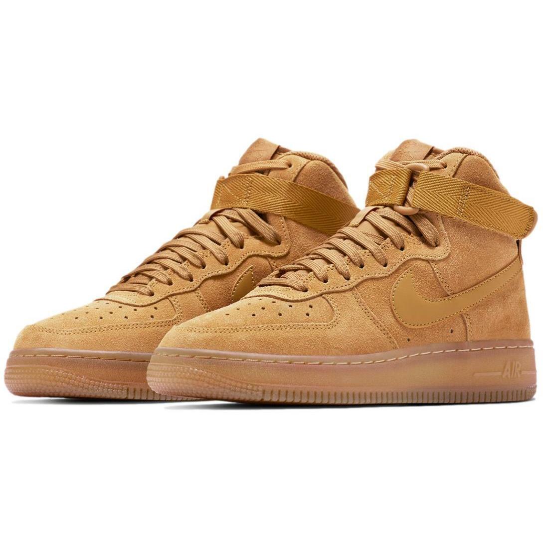 Nike Air Force 1 High LV8 3 GS `wheat` Youth Shoes Sneakers CK0262-700 - Wheat/Wheat-Gum Light Brown