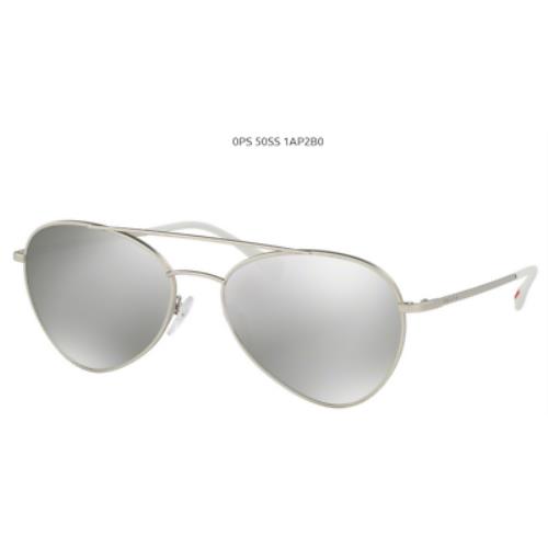 Prada Sport Sunglasses PS 50ss 1AP2BO Silver For Men