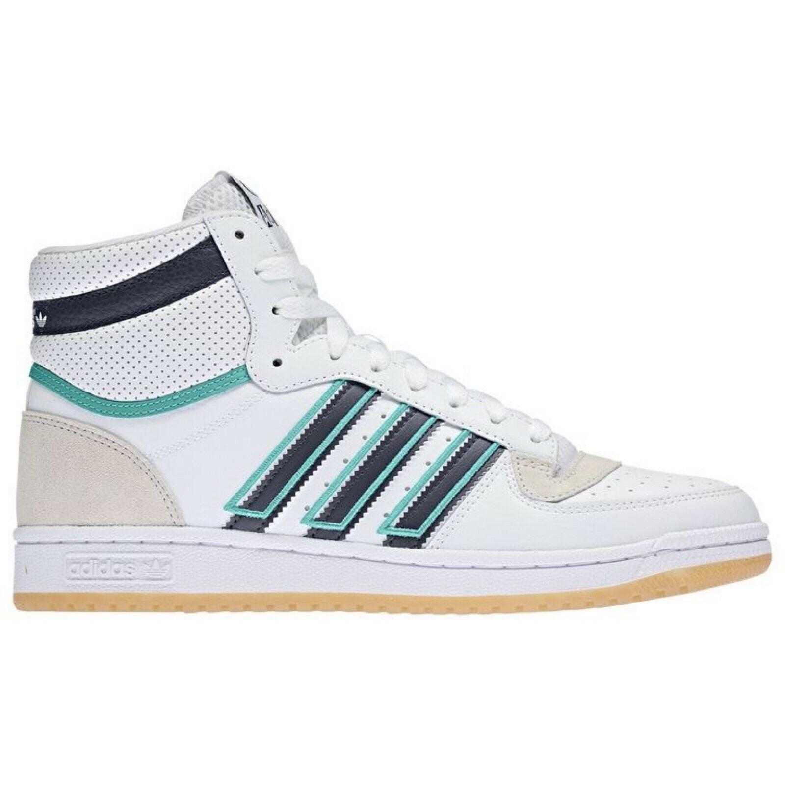 Adidas shoes Ten - White , White/Navy/Mint Manufacturer 9