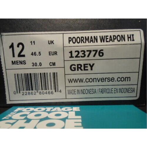 Converse shoes Poorman Weapon - Gray 7