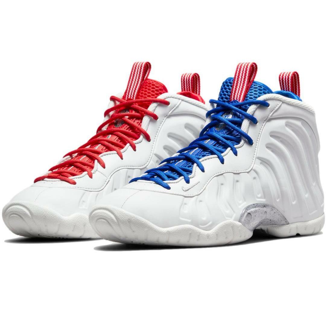Nike Little Posite One GS `usa Moon` Shoes Sneakers DJ4024-001 - White