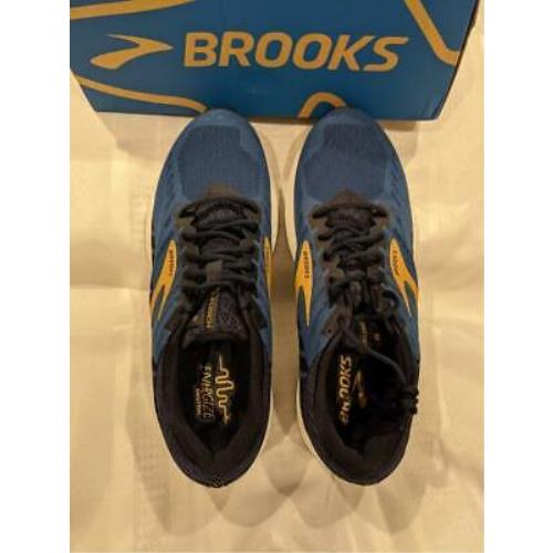 Brooks Mens Launch 6 Peacoat/blue/gold Size 9