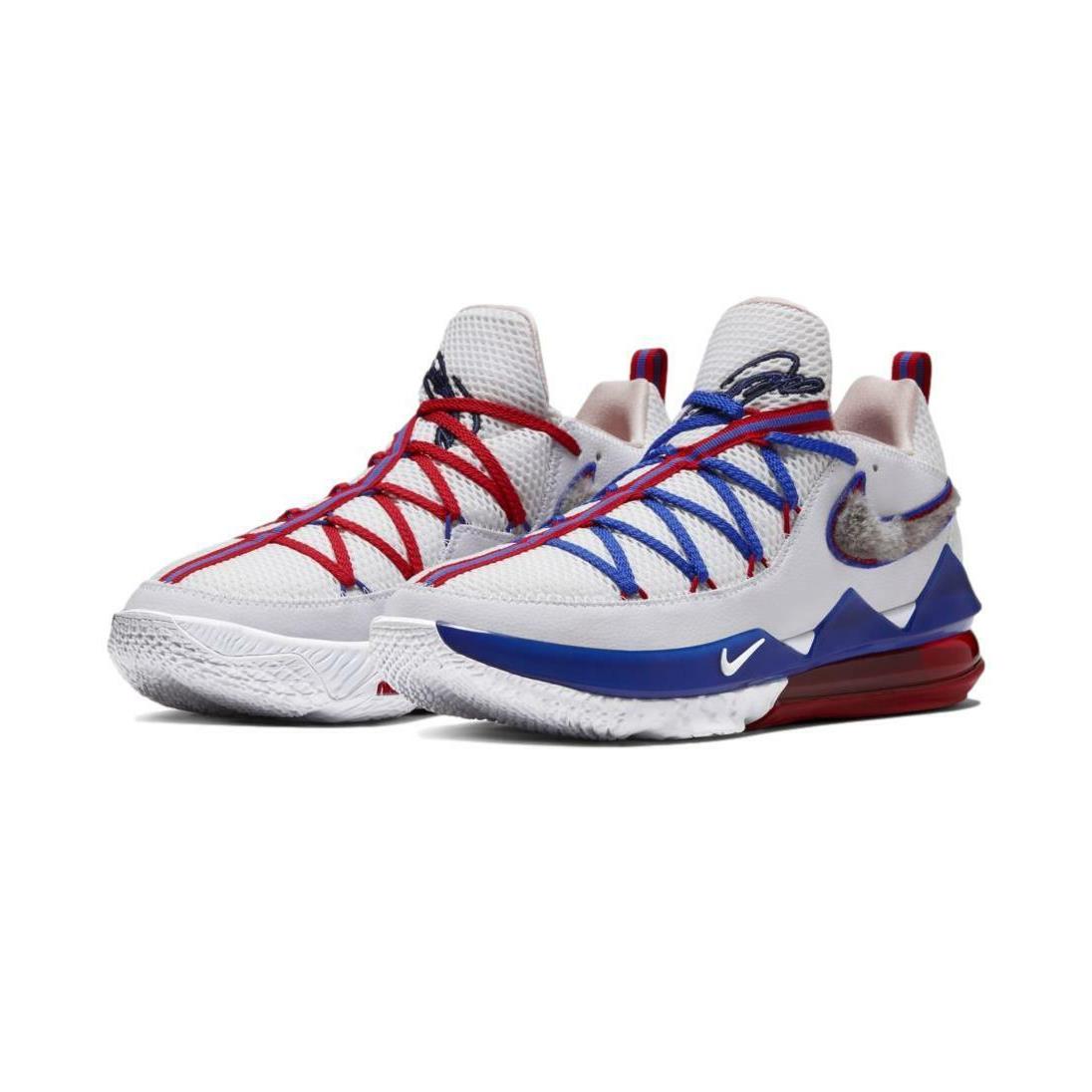 Nike Lebron 17 Low `tune Squad` Men`s Basketball Shoes CD5007-100 - White