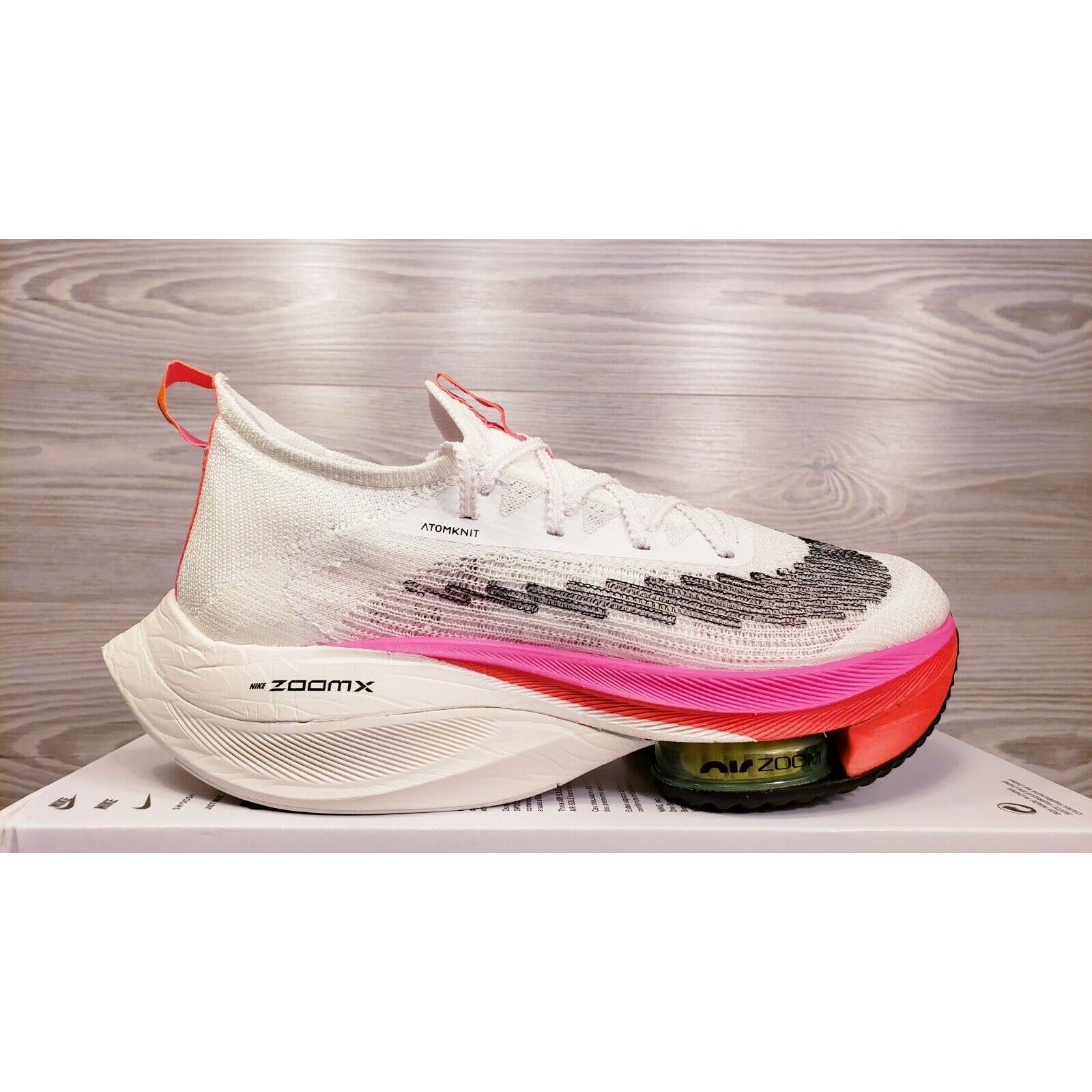 nike alphafly white pink