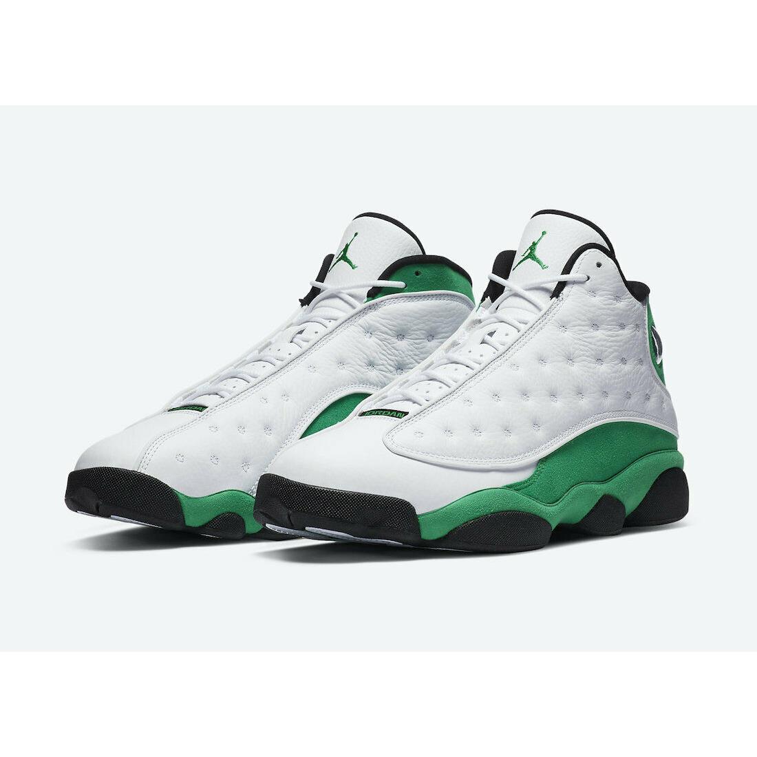 green and white jordans men