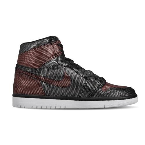 Nike Wmns Air Jordan 1 Hi OG Fearless Black Metallic Rose Gold