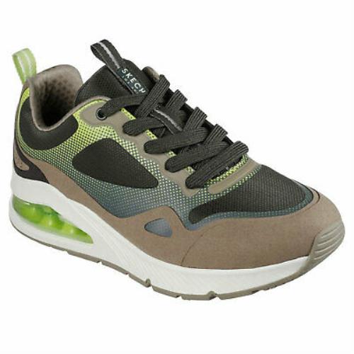 Skechers Men`s Uno 2 Karma Olive Green Low Top Sneaker Shoes Footwear Walk