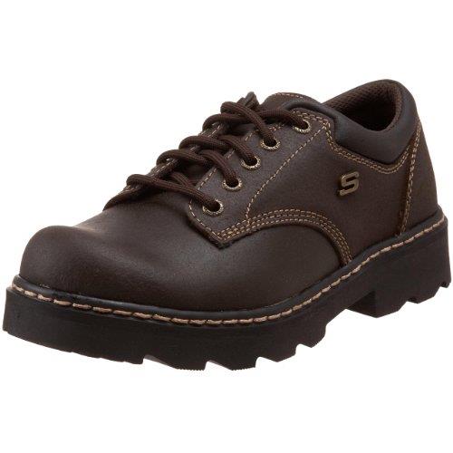Skechers Women`s Parties-mate Oxford Shoes - Choose Sz/col Chocolate Suede Leather