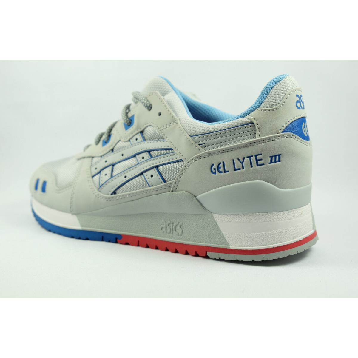 ASICS shoes III - Soft Grey / Blue / Red 1