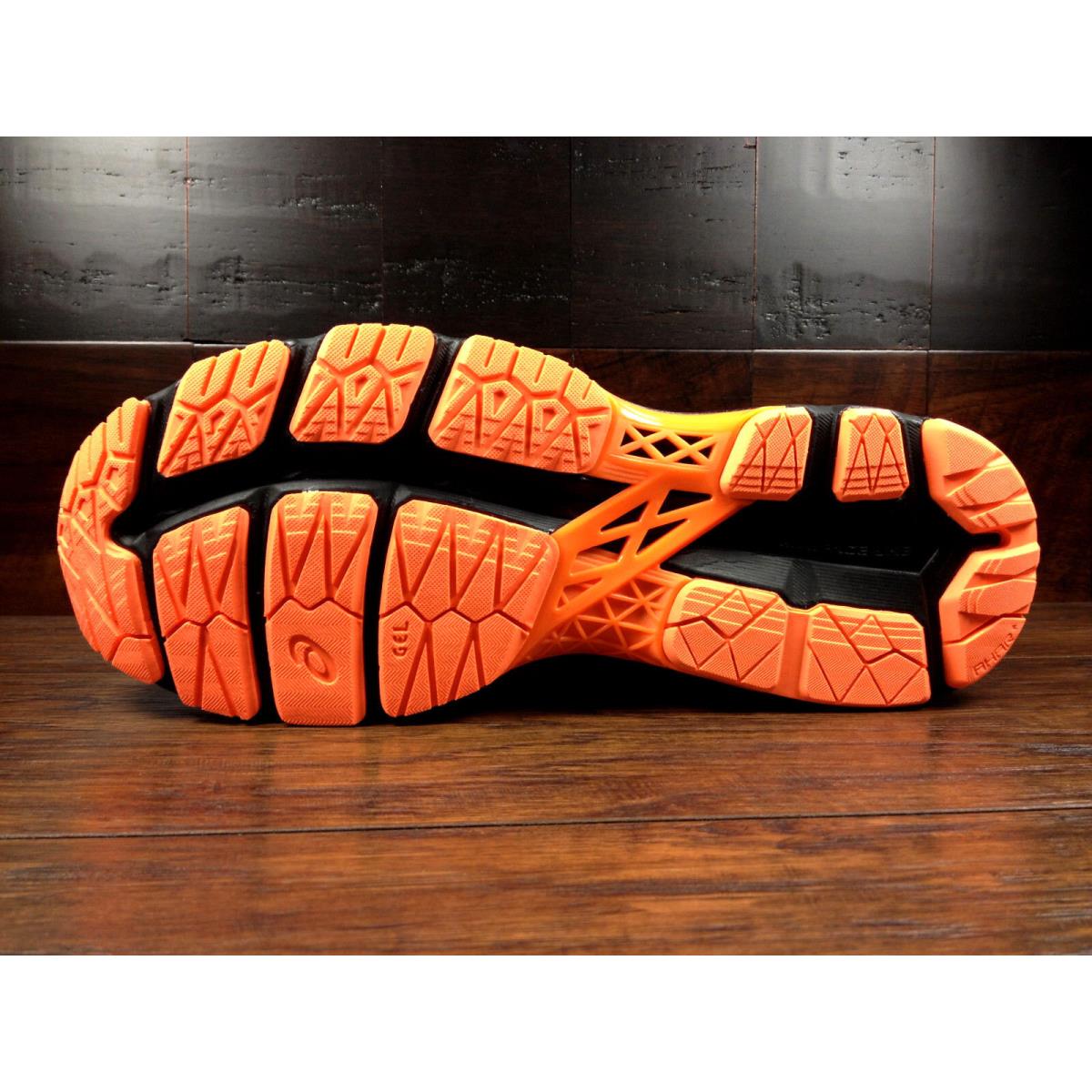 ASICS shoes  - Phantom / Black / Orange / Reflective , Phantom Black / Orange Manufacturer 3